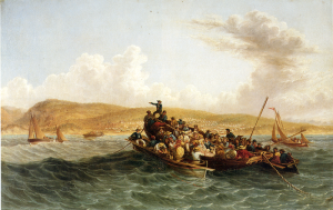 "The British Settlers of 1820 Landing in Algoa Bay", by Thomas Baines, 1853